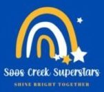 Soos Creek PTA Logo 2021-22 "Shine Bright Together"